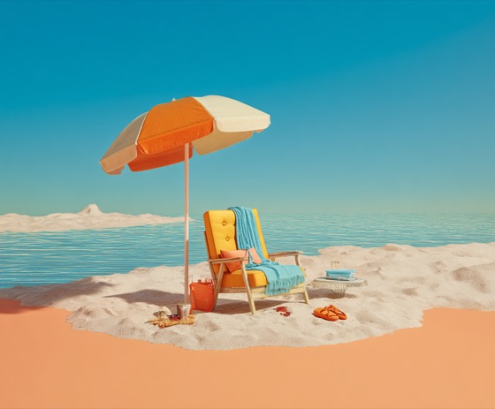 Beach day CU Card artwork